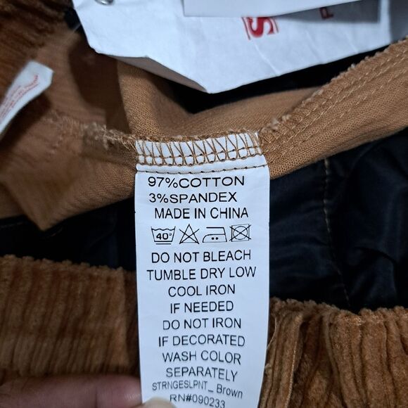 Netflix Stranger Things X Pacsun Casual Corduroy Pants Size 34 Brown NWT - Picture 8 of 15